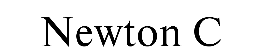 Newton C cкачати шрифт безкоштовно